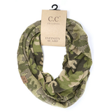 Women's Camouflage Print CC Infinity Scarf