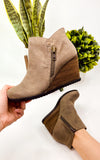 Not Rated Amiel Booties in Taupe