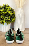 Corkys Babalu Sneaker in Green Velvet