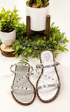 Shu Shop Belara Studded Sandal in Silver