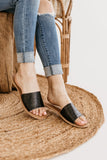 Matisse Cabana Sandal in Black Croc