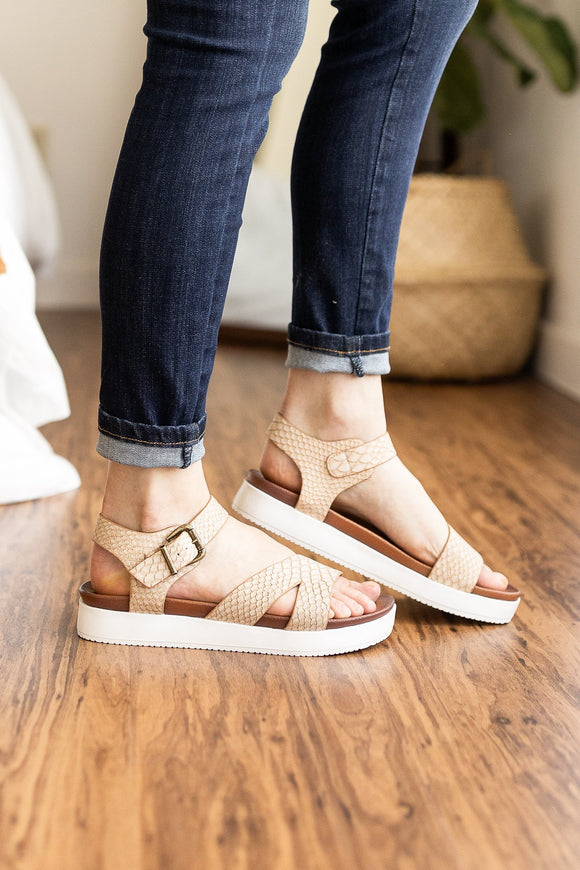 Not Rated Carmel Sandals in Blush