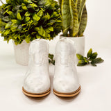 Corkys Curry Bootie in Metallic White