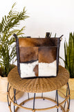 Fort Worth Cowhide Bag In Brown/White