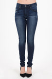 Woman’s Kancan USA Dark Wash Ankle Skinny Jeans