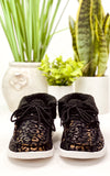 Gypsy Jazz Jazlyn Sneakers in Black Leopard