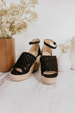 Not Rated Juti Wedges in Black