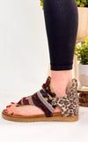Very G Rock With Me Sandals in Tan Leopard