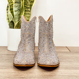 Corkys Shine Bright Booties in Clear