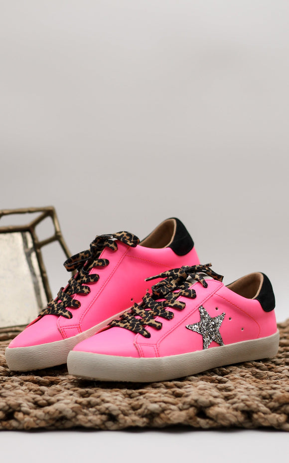 Skylar Sneaker in Hot Pink