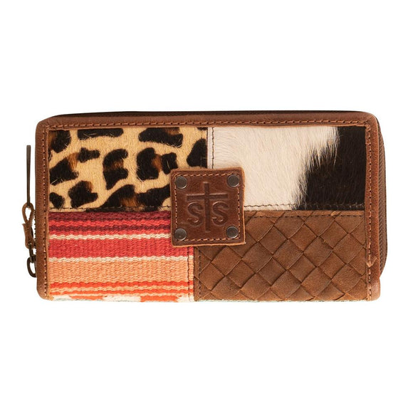 Sts Ranchwear Remnants Cowhide Leather Bifold Wallet