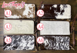 STS Ranchwear Classic Leather Cowhide Clutch Wristlet Wallet