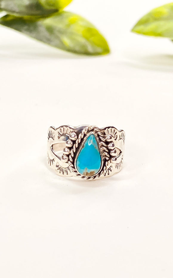 Jan Mariano Kingman Turquoise Ring