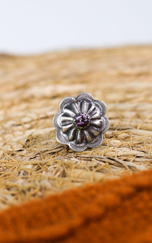 Byron Begay Spiny Oyster Concho Ring
