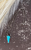 Donovan Skeets Kingman Turquoise Lightening Bolt Necklace