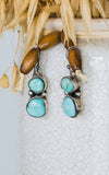 Sheila Becenti Carico Lake Turquoise Cluster Earrings