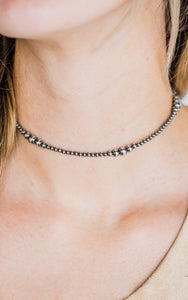 14 inch Mason Lee Sterling Silver Graduate Navajo Pearl Necklace