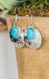 Brenda Pete Kingman Turquoise Concho Earrings